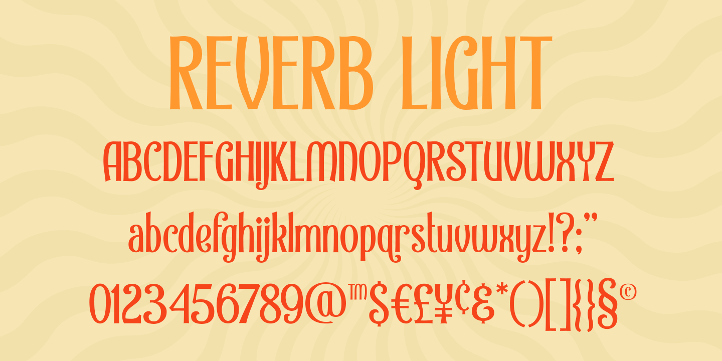 Reverb Demi Bold Font preview